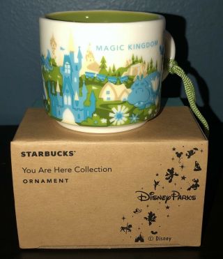 Starbucks You Are Here Mug Ornament Walt Disney World Magic Kingdom 2oz