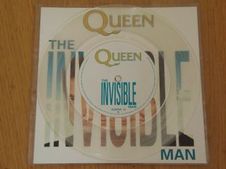 Queen The Invisible Man 7 " Clear Vinyl / Picture Disc Ex/nmint