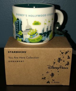Starbucks You Are Here Mug Ornament Walt Disney World Hollywood Studios 2oz