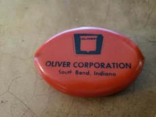 Vintage Oliver Tractor Pinch Squeeze Coin Wallet Change Purse Vinyl