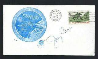 Jerry Carr Signed Cover Nasa Skylab Astronaut