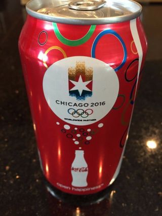Coca Cola 2016 Chicago Olympics Coke Can - Never Circulated Rare
