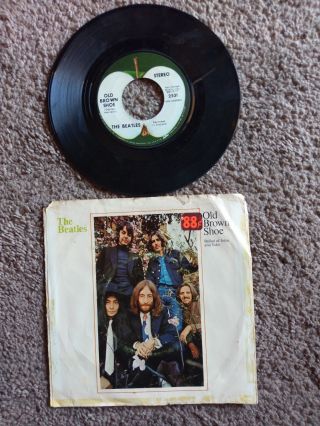 The Beatles Apple 45 Record Ballad Of John And Yoko,  1969 Picture Sleeve