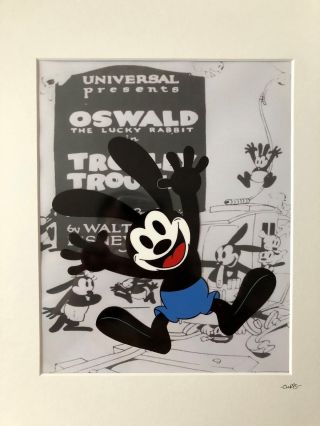 Disney - Oswald The Lucky Rabbit - Hand Drawn & Hand Painted Cel