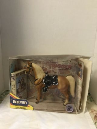 Breyer No.  758 Roy Rogers Horse Trigger Hollywood Series With Vhs