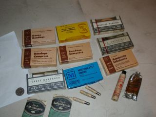 Flying A Oil Company First Aid Kit 1930s? great cond has insi 7