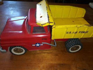 Vintage 1968 Tonka Usaf United States Air Force Jeep Truck Pressed Steel Old Toy