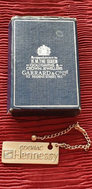 Garrards - Hennessy Cognac Silver Decanter Label 3