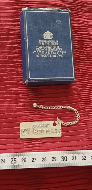 Garrards - Hennessy Cognac Silver Decanter Label 4
