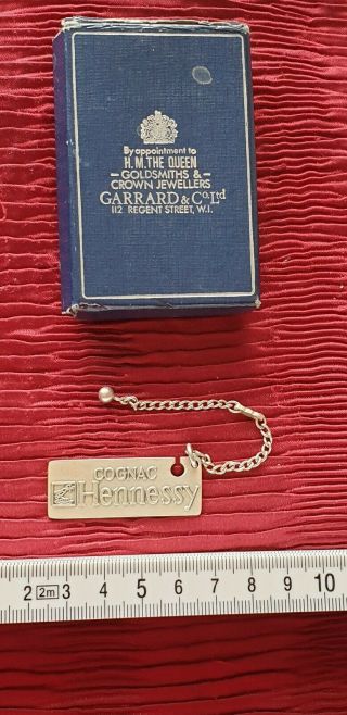 Garrards - Hennessy Cognac Silver Decanter Label 5