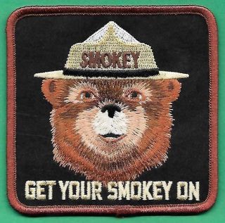 Usfs Us Forest Service 2012 " Get Your Smokey On " 3 1/2 " Cloth Patch