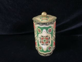 Vintage West German Tin Lithograph Cookie Container,  Cold War Era 2