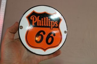Phillips 66 Gasoline Service Station Porcelain Metal Sign Gas Oil Farm Garage