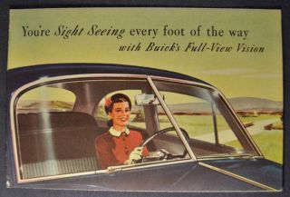 1949 Buick Vision Sales Brochure Folder Roadmaster 49