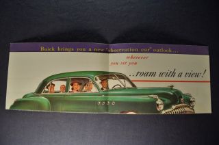 1949 Buick Vision Sales Brochure Folder Roadmaster 49 2