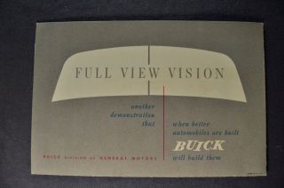 1949 Buick Vision Sales Brochure Folder Roadmaster 49 4