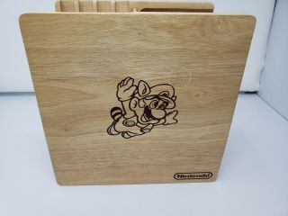 Nintendo Mario Bros 3 Wood Storage Game Holder