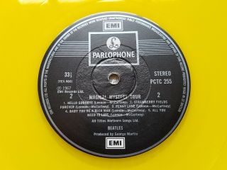 The Beatles Export Edition Yellow Vinyl Magical Mystery Tour 3