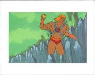 He - Man And The Motu Production Animation Art Cel Setup Filmation Episode 14