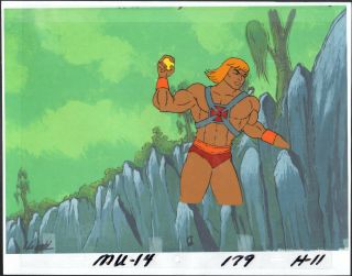 He - Man and the MOTU Production Animation Art Cel Setup Filmation EPISODE 14 2