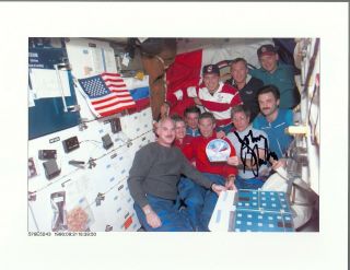 Sts - 79 Us Air Force Pilot Astronaut; John Blaha.  Autograph,  Hand Signed