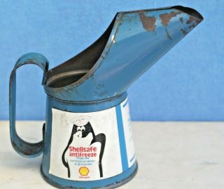 Vintage Shellsafe Antifreeze Half Pint Measuring Jug Automobilia