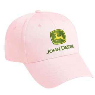 John Deere Ladies Pink Embroidered Cap Hat