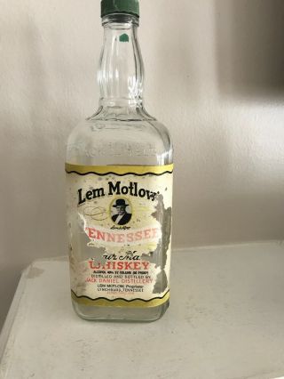 1988 Jack Daniels Lem Motlow One Liter Bottle