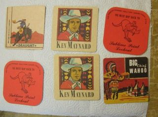 30 beer coasters Sublime Point Lookout Fortune of War Big Eagle Chief Wahoo 2
