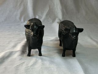 vintage 1950s Hartland Angus Bull and Cow cattle models 2