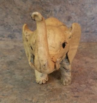 Geniune Shell Craft Elephant Made In Philippines - Hand Crafted 7 " X 6 "