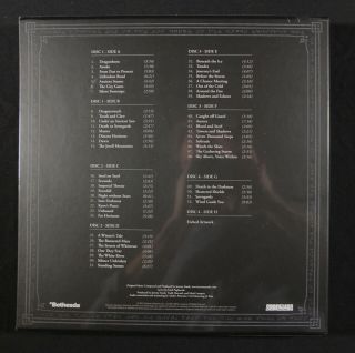 Skyrim Soundtrack by Jeremy Soule 4 x LP Box Blue & Black Splatter Vinyl 2