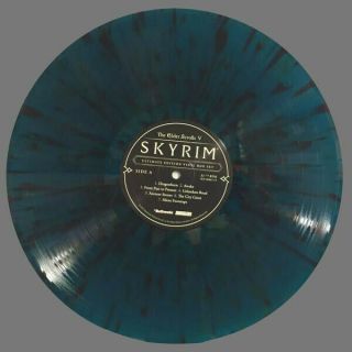 Skyrim Soundtrack by Jeremy Soule 4 x LP Box Blue & Black Splatter Vinyl 3