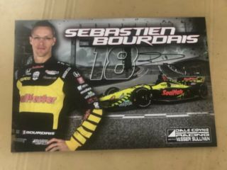 Sebastien Bourdais 2019 Indy Car Indianapolis 500 Promo Hero Card Autographed