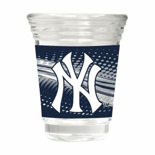 York Yankees Party Shot Glass Team Graphics 2oz.