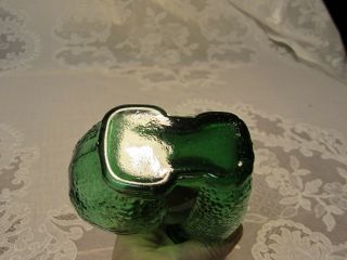 Vintage Emerald Green Glass Poodle Decanter 5