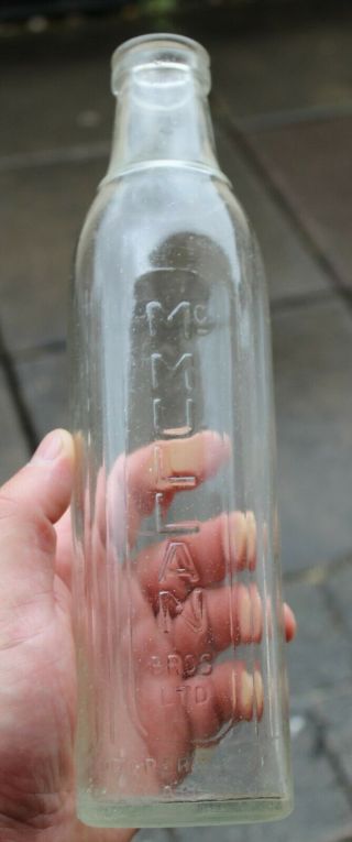 Rare Motor Oil Glass Bottle Pint Mcmullan