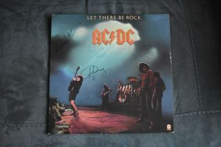 Acdc Let There Be Rock 12 " Vinyl Lp Record Bon Scott Angus Young Mark Evans
