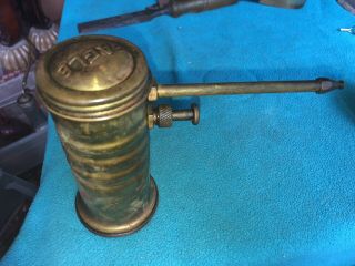 Vintage Vintage Brass Eagle Oil Can Oiler Pump No 66 Made In Usa