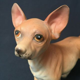Vintage Chihuahua Dog Lefton H7328 Porcelain Ceramic Figurine Statue Japan