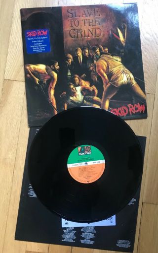 Skid Row - Slave To The Grind 1991 Vinyl Lp Atlantic Uk Pressing