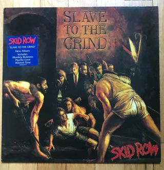 SKID ROW - Slave To The Grind 1991 Vinyl LP Atlantic UK pressing 2
