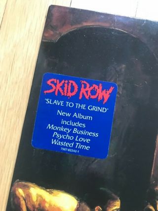 SKID ROW - Slave To The Grind 1991 Vinyl LP Atlantic UK pressing 3