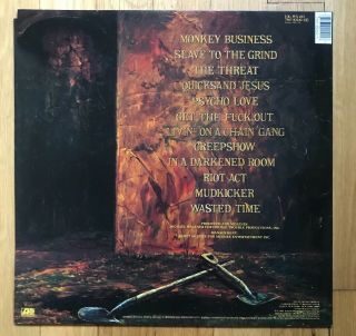 SKID ROW - Slave To The Grind 1991 Vinyl LP Atlantic UK pressing 4