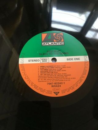 SKID ROW - Slave To The Grind 1991 Vinyl LP Atlantic UK pressing 8