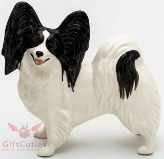 Porcelain Figurine Of The Papillon Dog