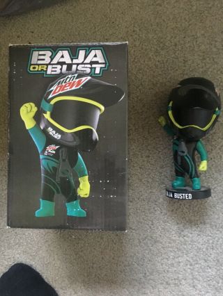 Mountain Dew Baja Blast Baja Or Bust Bobblehead Taco Bell W/box Rare