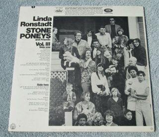 RARE 1968 ORIG THE STONE PONEYS VOL 3 - LINDA RONSTADT ST - 286 2