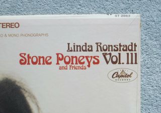 RARE 1968 ORIG THE STONE PONEYS VOL 3 - LINDA RONSTADT ST - 286 4
