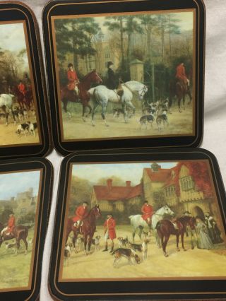 VINTAGE PIMPERNEL COASTERS - FOX HUNT,  HOUNDS AND HORSES - TALLY HO 4